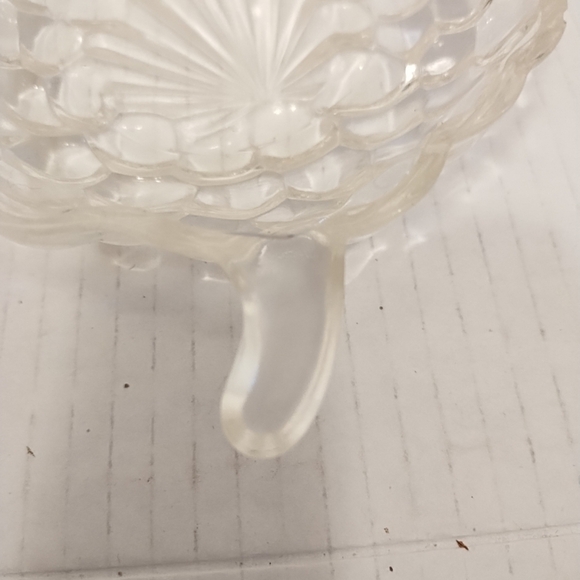 Grape Cluster Shape Candy Dishes Set Of Two Cut Glass Crystal 7" x 4.5" Vintage - Picture 7 of 8